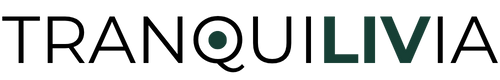 Logo of Tranquilivia with a green circle in the 'Q'.